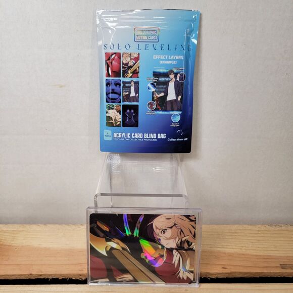 Solo Leveling Acrylic Card w/ Holographic Effect Layers - Cha Hae-In - NEW - Picture 3 of 4